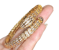 Image 2 of Iced Snake Bling Bracelet