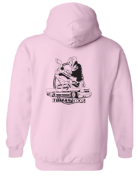 Image 2 of Pink Hoodie Black Font