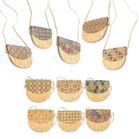 Image 2 of GEOMETRIC CORK MADE CROSSBODY BAG