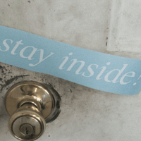 Image 2 of Stay Inside! Vinyl Sticker𖤓