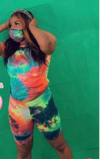 Image 1 of “Tie Dye set with mask 