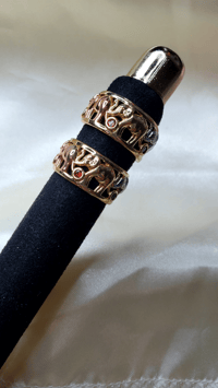 Image 2 of Tri- Tone Gold Plated Elephant Ring