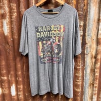 Image 1 of HARLEY DAVIDSON PRE WORN ROCKY DEALER TEE 2XL