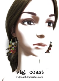 Image 4 of Mardi Gras Beaded Earrings