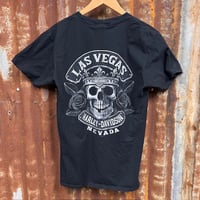 Image 2 of HARLEY DAVIDSON PRE WORN LAS VEGAS DEALER TEE LADIES M