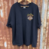 Image 1 of HARLEY DAVIDSON PREE WORN SAN DIEGO DEALER TEE  2XL