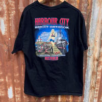 Image 2 of HARLEY DAVIDSON PRE WORN HARBOUR CITY DEALER TEE XL