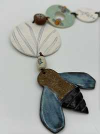Image 3 of Blue Banded Bee Hanging Ornament