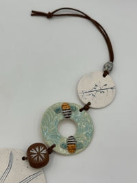 Image 5 of Blue Banded Bee Hanging Ornament