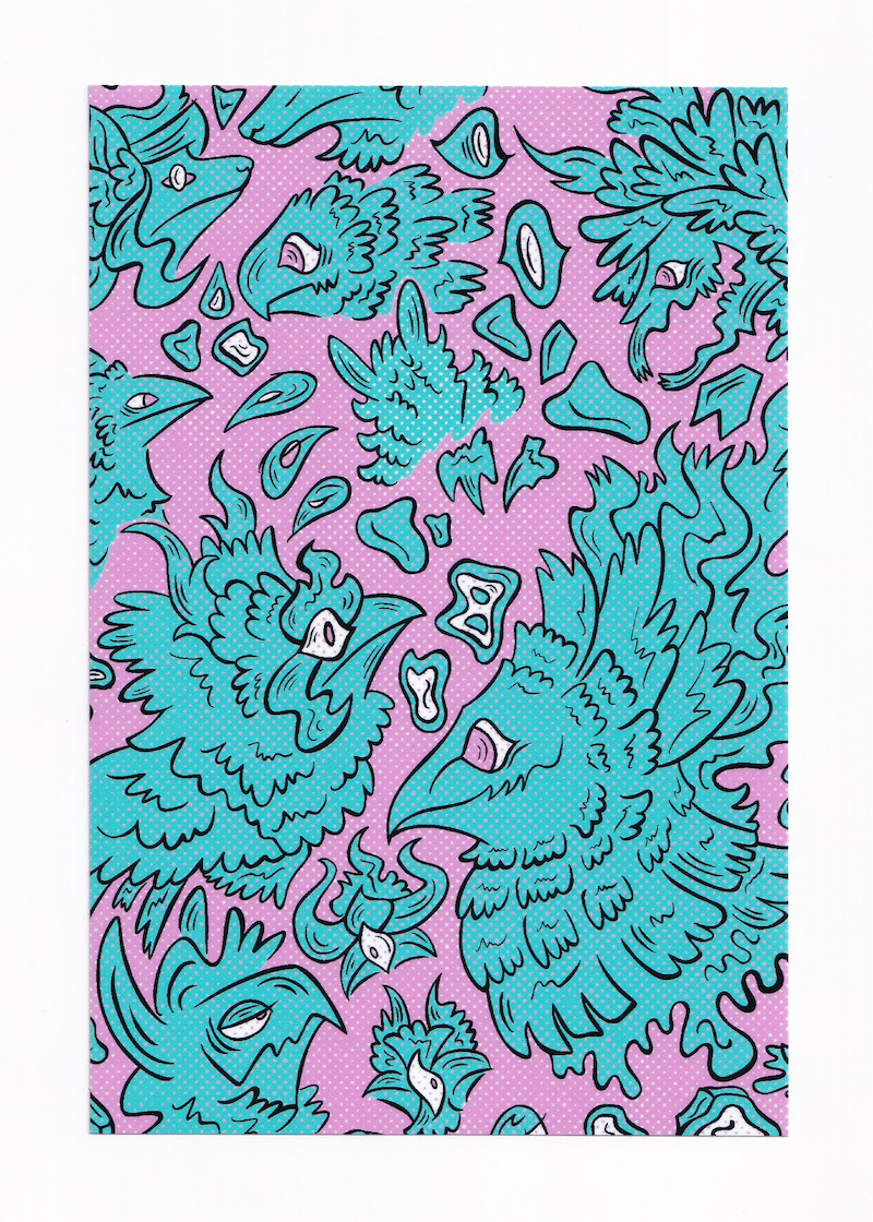 Image of Sketchbook Creatures Blue + Pink 4"x6"