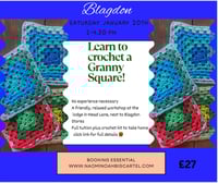 Image 1 of Learn to Crochet a Granny Square in Blagdon Saturday January 20th 2-4.30 pm