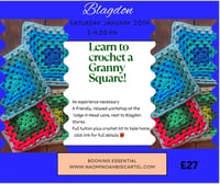 Image 1 of Learn to Crochet a Granny Square in Blagdon Saturday January 20th 2-4.30 pm