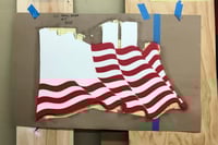 Image 2 of 9/11 Wavy Wooden Flag - Open Edition Series