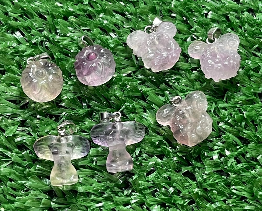 Image of Fluorite necklace pendants 