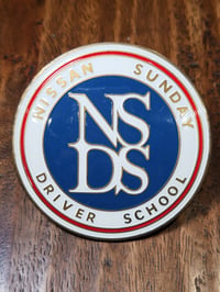 Image 1 of Nissan Sunday Driver School Metal Grille Badge 