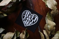 Image 3 of Patch "Adopt don´t shop" white 