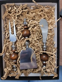 Image 2 of Mahogany Wood-Charcuterie Tool Kit