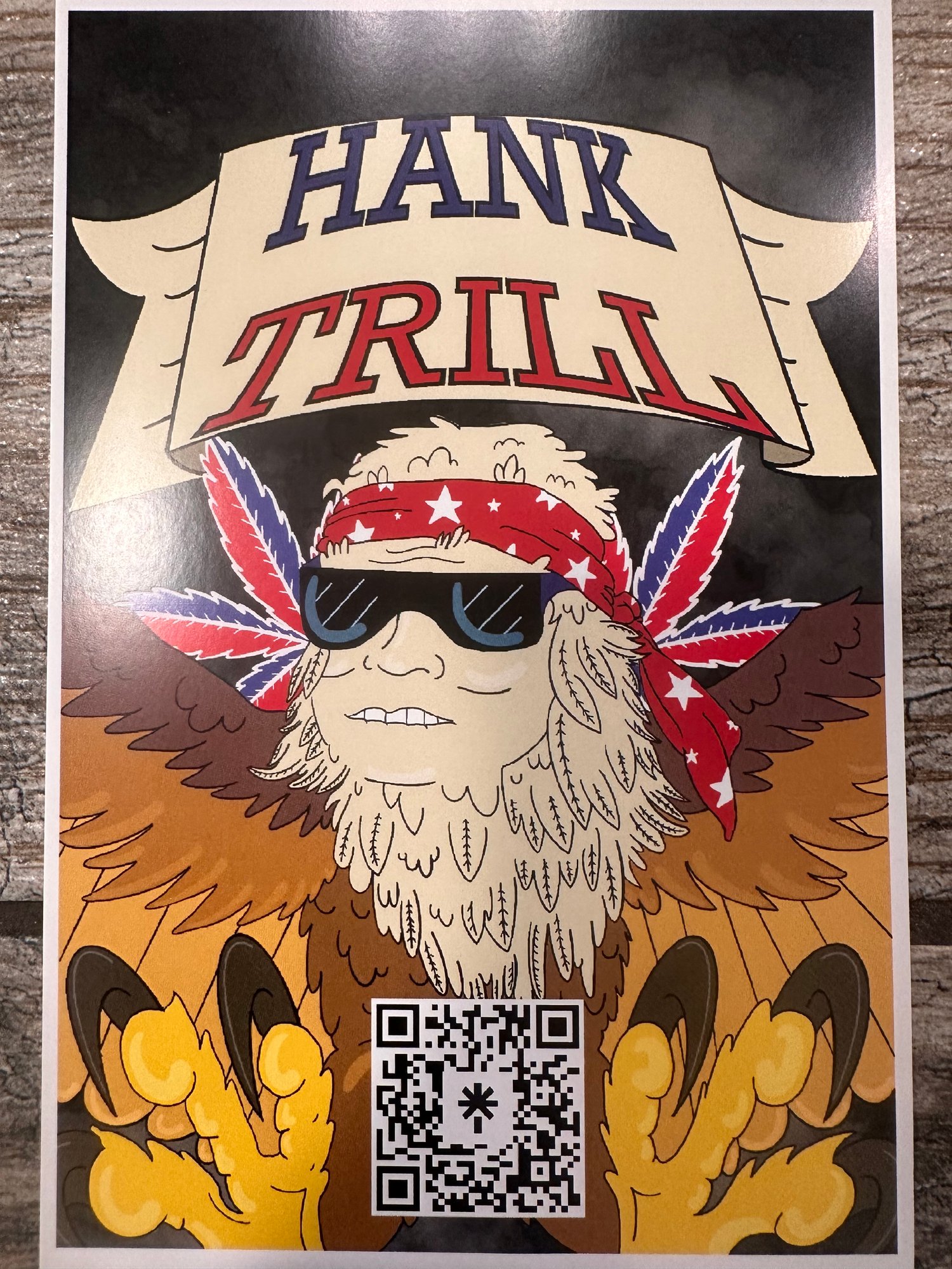 Signed Hank Trill Flyer