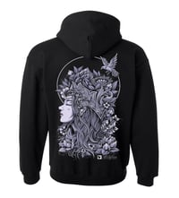 Image 1 of EDIFICE CLOTHING SONG BIRD BLACK ZIP UP HOODIE 