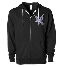 Image 2 of EDIFICE CLOTHING SONG BIRD BLACK ZIP UP HOODIE 