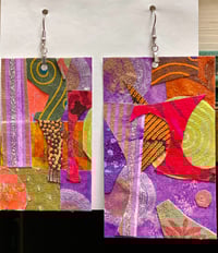 Paper Collage Earrings