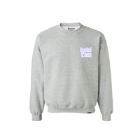 Image 1 of "DRIPPED LILAC" SWEATER - GREY