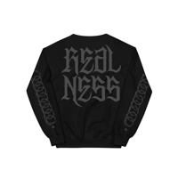 Image 2 of "REALNESS" SWEATER - BLACK