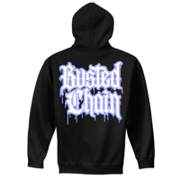 Image 2 of "DRIPPED LILAC" HOOD - BLACK