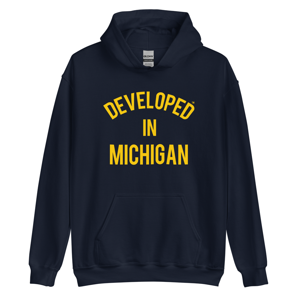 Image of Developed In Michigan - Hoodie