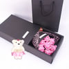 Great Gift Rose Soap Bouquet Little Bear Gift Box, Everyday is a Soapy Day 