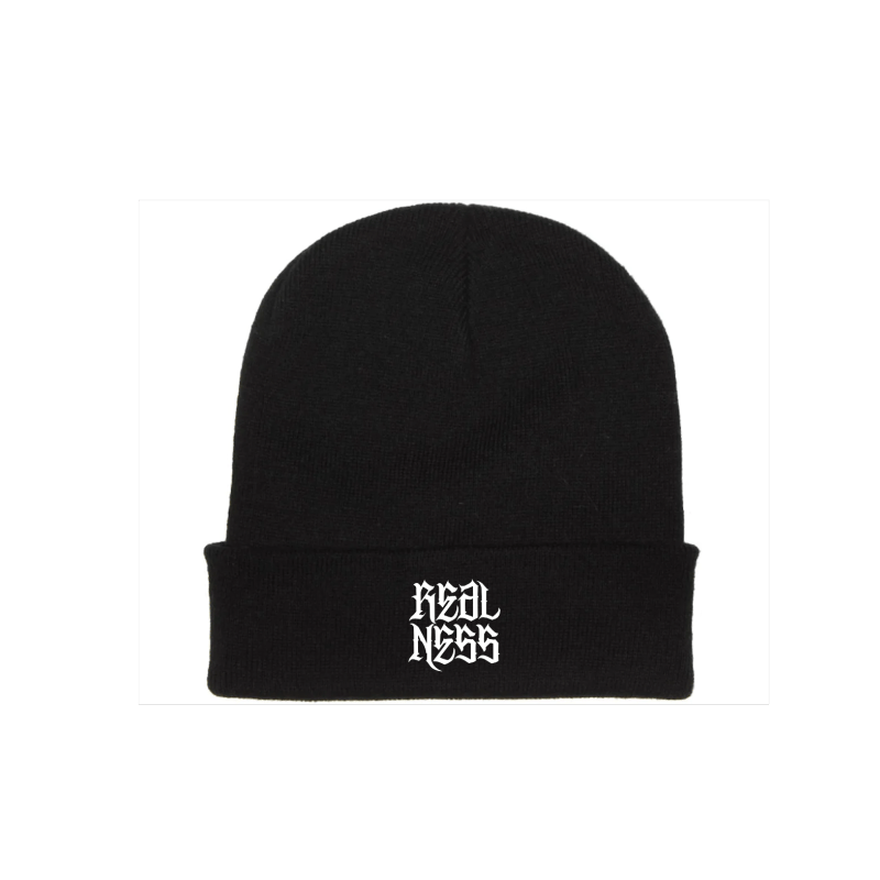 Image of "REALNESS" BEANIE - BLACK