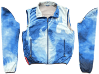 Image 2 of '00 Prada Sport "Tie Dye" Zip-Off Jacket - 50