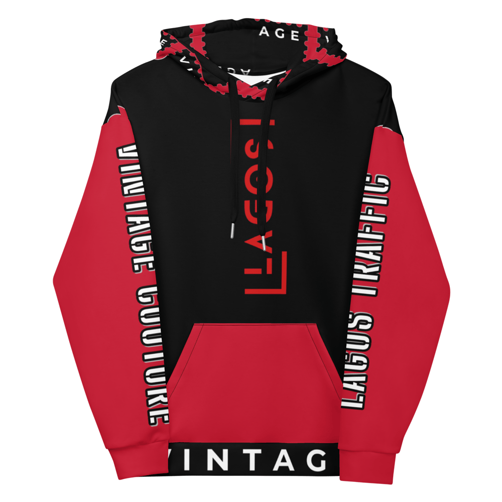 LTC AFROBEATS VINTAGE COUTURE HOODIES (RED/ BLK)