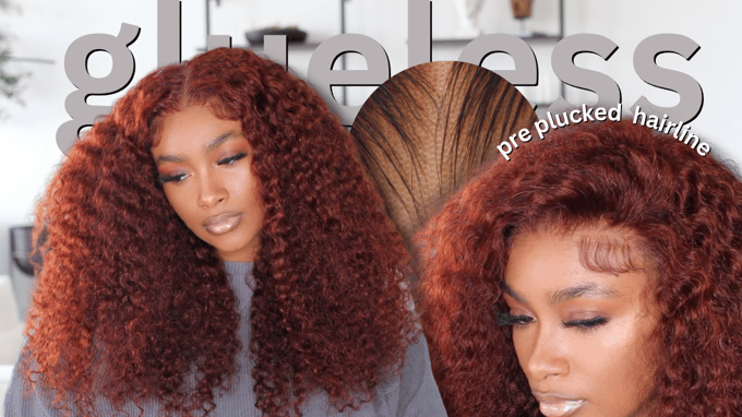 Image of Glueless Reddish Brown Closure Wig| Bye Bye Knots Wig