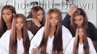 Image 1 of Chocolate Brown BodyWave Wig |