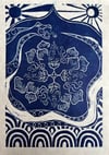 WATER / relief print