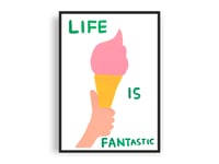 Image 1 of David Shrigley - Life is fantastic, Giclee Print, Poster