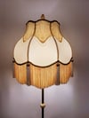 Vanilla Victorian Lampshade Silk Fringe & Handmade Tassels