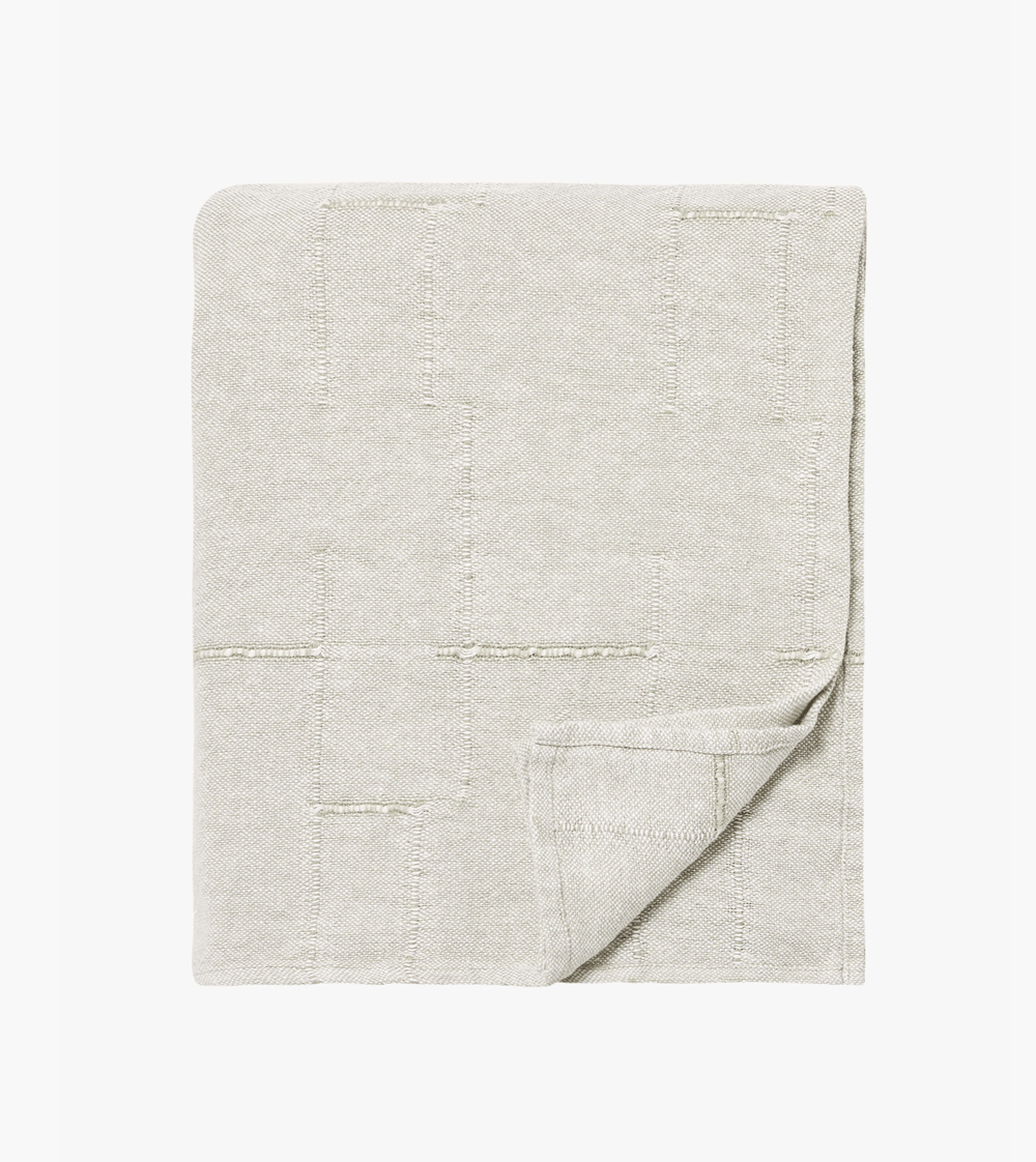 Image of Pale Sage Linen Bedcover