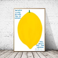 Image 4 of David Shrigley - When Life Gives You A Lemon, Giclee Print, Poster