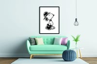 Image 2 of KAWS - Snoopy, Black and White, Fine Art Giclee Print, Poster