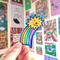 Image 1 of Shooting Star 🌟🌈 holographic sticker 