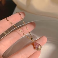 Image 4 of Teardrop Pendant Necklace
