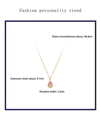 Image 2 of Teardrop Pendant Necklace
