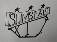 Image 3 of Slims Fab drag chopper frame T-shirt.