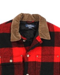 Image 2 of Vintage Polo Ralph Lauren Wool Trucker Jacket - Red