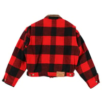 Image 3 of Vintage Polo Ralph Lauren Wool Trucker Jacket - Red