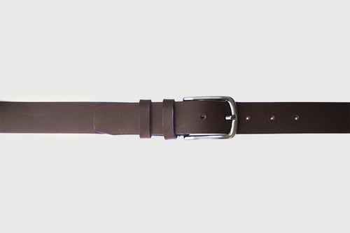 Image of Classic Leather Belt in Brown