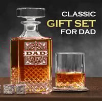 Image 3 of Zuri Whiskey Decanter and Glasses gift set