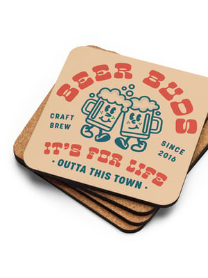 Image of Beer Buds Square Coaster 🍻